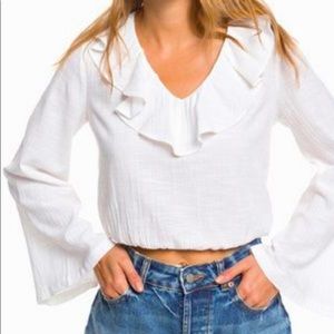 Roxy Ruffled Blouse - Size Small